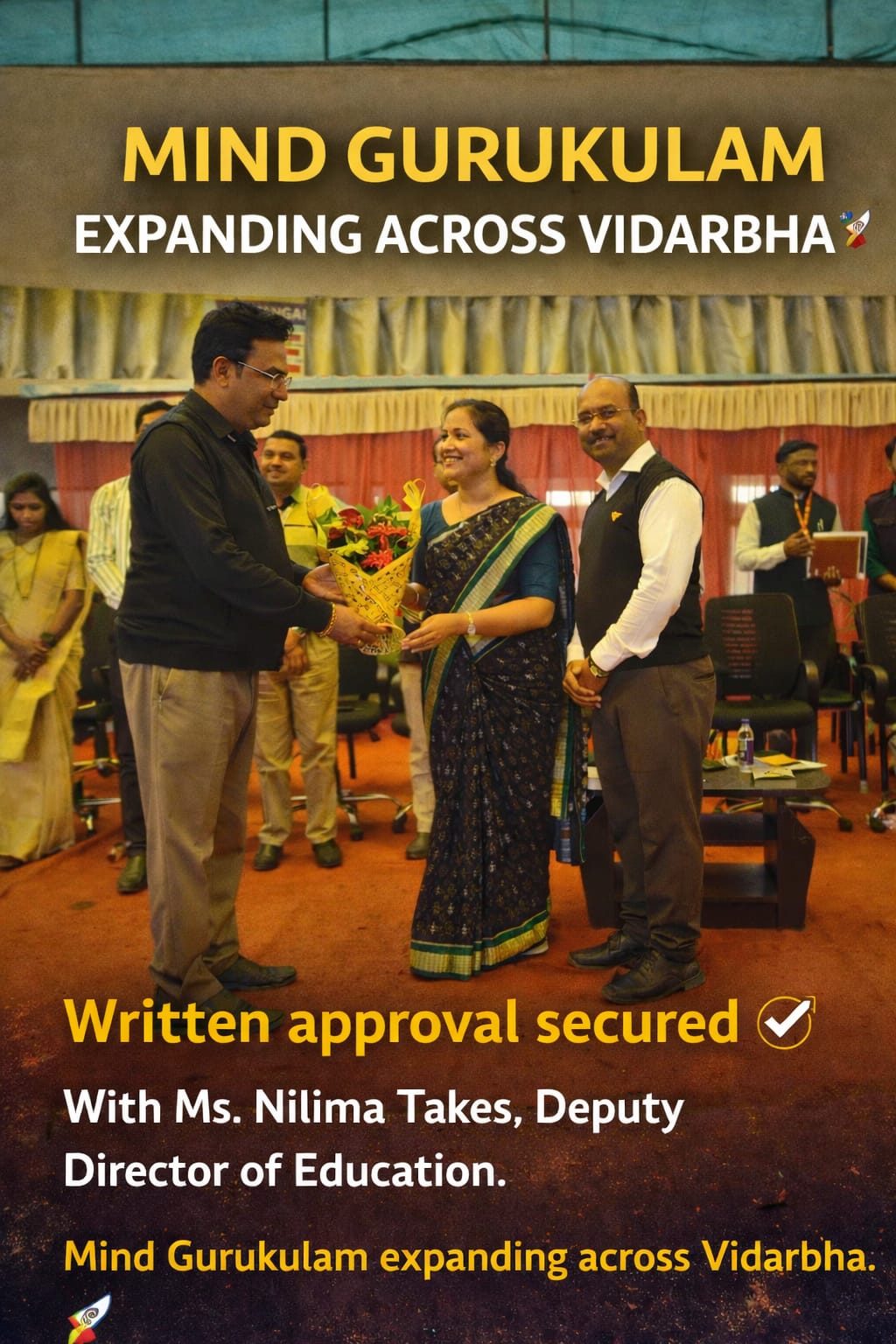 Mind Gurukulam educational outreach meeting in Vidarbha